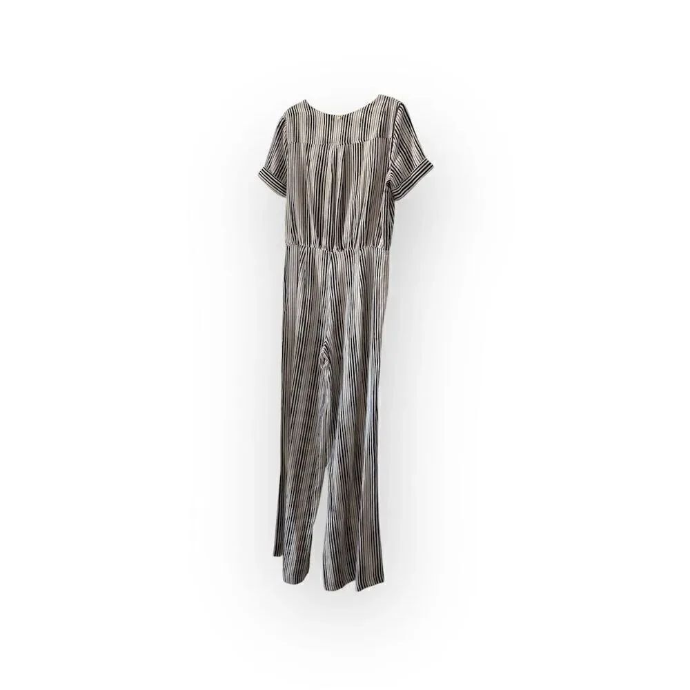 Anthropologie Harlyn Women's Striped Jumpsuit Size S Linen Blend Multicolor - Picture 3 of 7